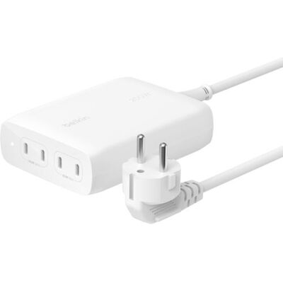 Belkin Carregador BoostCharge Pro 4x USB-C GaN 200W - Branco Belkin Carregador BoostCharge Pro 4x USB-C GaN 200W - Branco