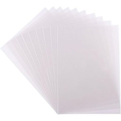 Ideen mit Herz Papel transparente, DIN A4, 10 unidades, 170 g/m², cor branca Ideen mit Herz Papel transparente, DIN A4, 10 unidades, 170 g/m², cor branca