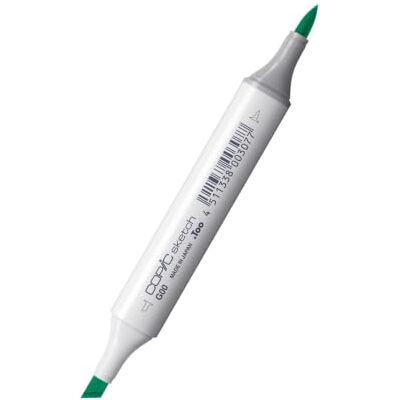 COPIC Sketch G00, verde jade, marcador duplo com ponta média e ponta pincel COPIC Sketch G00, verde jade, marcador duplo com ponta média e ponta pincel