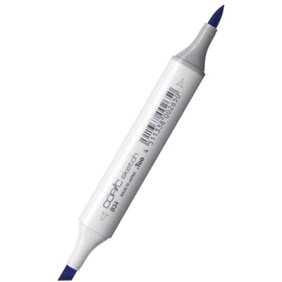 COPIC Sketch B34, Azul manganeso, Marcador duplo com ponta de largura média e ponta de pincel COPIC Sketch B34, Azul manganeso, Marcador duplo com ponta de largura média e ponta de pincel