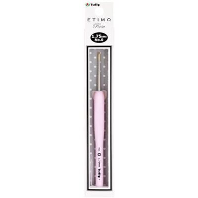 Tulip Modelo 0 Gancho de crochê ergonômico rosa Tulip Modelo 0 Gancho de crochê ergonômico rosa