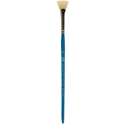 Artist Brush Princeton Select Sintético cabo curto porca leque número 2, azul, Fan natural 2 Artist Brush Princeton Select Sintético cabo curto porca leque número 2, azul, Fan natural 2