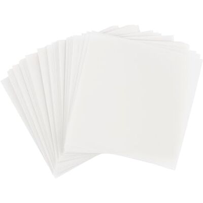 Ideen mit Herz Papel transparente, 100 folhas, quadrado, 110 g/m², papel dobrável ideal para trabalhos manuais, papel transparente (branco, 20 x 20 cm) Ideen mit Herz Papel transparente, 100 folhas, quadrado, 110 g/m², papel dobrável ideal para trabalhos manuais, papel transparente (branco, 20 x 20 cm)