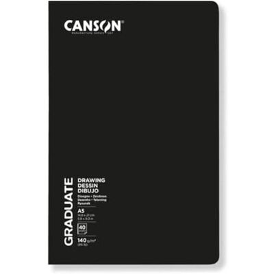 Canson Caderno de esboços (14,8 x 21 cm, 140 g/m², 140 g/m²) Canson Caderno de esboços (14,8 x 21 cm, 140 g/m², 140 g/m²)