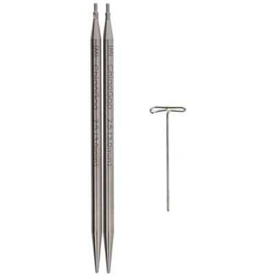 ChiaoGoo TWIST Lace Pontas intercambiáveis aço inoxidável 8 cm 3,00 mm ChiaoGoo TWIST Lace Pontas intercambiáveis aço inoxidável 8 cm 3,00 mm