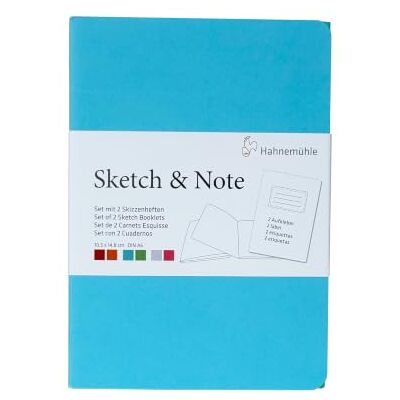 Hahnemühle Sketch & Note, Blue Bundle, DIN A6, 125 g/m², 20 folhas Hahnemühle Sketch & Note, Blue Bundle, DIN A6, 125 g/m², 20 folhas