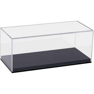 HMF Vitrina expositora, vitrina de acrílico para coleções e figura, 27 x 12 x 11 cm HMF Vitrina expositora, vitrina de acrílico para coleções e figura, 27 x 12 x 11 cm
