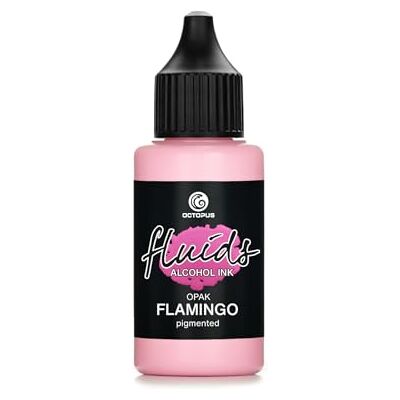 Octopus Fluids álcool Ink OPAK FLAMINGO, tinta de álcool pigmentada, opaca em suportes claros e escuros Octopus Fluids álcool Ink OPAK FLAMINGO, tinta de álcool pigmentada, opaca em suportes claros e escuros
