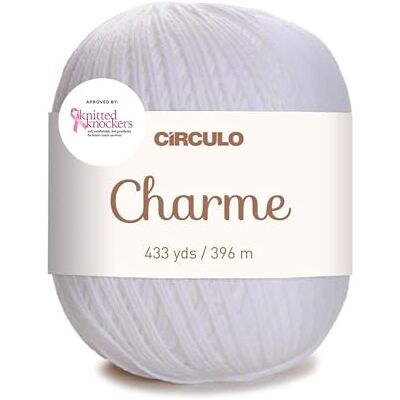 CÍRCULO Charme Lote de 10 fios 100% algodão para agulhas de 2,5 mm a 3 mm e croché de 3 mm a 4 mm ideal para projetos de costura e trabalhos manuais branco CÍRCULO Charme Lote de 10 fios 100% algodão para agulhas de 2,5 mm a 3 mm e croché de 3 mm a 4 mm ideal para projetos de costura e trabalhos manuais branco