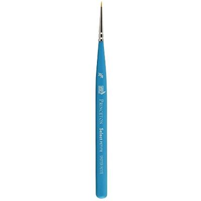 Artist Brush Princeton Select Sintético manga curta designer mini nº, Spotter Petite, 20/0 Artist Brush Princeton Select Sintético manga curta designer mini nº, Spotter Petite, 20/0