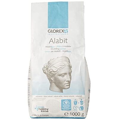 Glorex , Alabit de modelar, branco, 7 x 10 x 22 cm Glorex , Alabit de modelar, branco, 7 x 10 x 22 cm