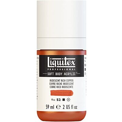 Liquitex 1923186 tinta acrílica, acrílico, Irisierendes Sattes Kupfer, 59 ml Dosierflasche Liquitex 1923186 tinta acrílica, acrílico, Irisierendes Sattes Kupfer, 59 ml Dosierflasche