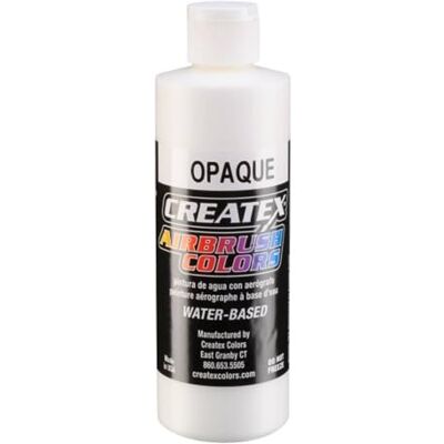 Createx Cores Tinta para aerógrafo, 8 onças, branco opaco Createx Cores Tinta para aerógrafo, 8 onças, branco opaco