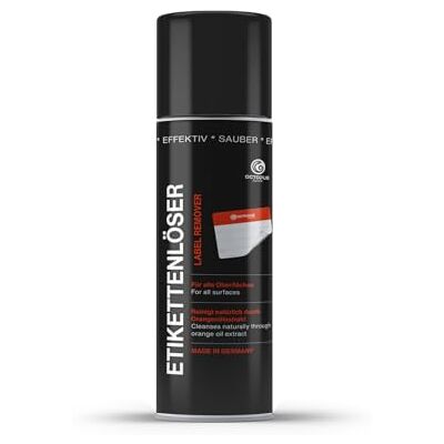 Octopus Eliminador de etiquetas adesivas, removedor de adesivos, dissolvente de autocolantes com o poder do óleo de laranja, 200 ml Octopus Eliminador de etiquetas adesivas, removedor de adesivos, dissolvente de autocolantes com o poder do óleo de laranja, 200 ml