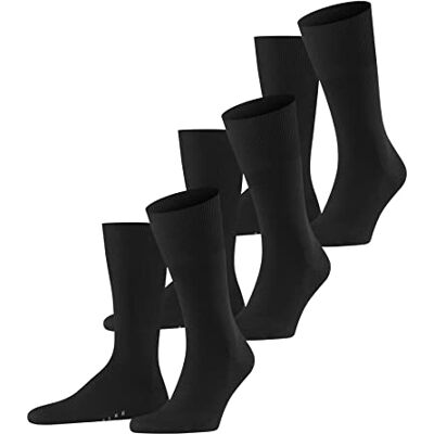 Falke Homem Airport 3-Pack meias respirável regulação do clima antiodores lã algodão fino liso costura plana na área do dedo do pé vida quotidiana multipack 3 pares Falke Homem Airport 3-Pack meias respirável regulação do clima antiodores lã algodão fino liso costura plana na área do dedo do pé vida quotidiana multipack 3 pares
