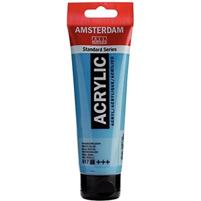 Amsterdam Standard Series cores acrílicas tubo de 120 ml azul real 517 (17095172) Amsterdam Standard Series cores acrílicas tubo de 120 ml azul real 517 (17095172)
