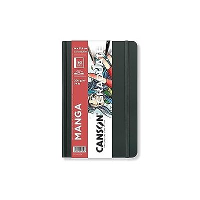 Canson Graduate Book, Caderno de desenho, Suave e grosso, 200gsm, Sketchbook com capa dura, 14x21,6cm, Branco, 80 folhas Canson Graduate Book, Caderno de desenho, Suave e grosso, 200gsm, Sketchbook com capa dura, 14x21,6cm, Branco, 80 folhas
