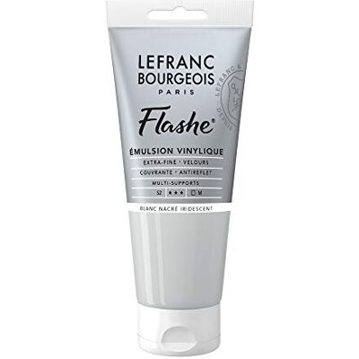 Lefranc Bourgeois vinil pintura acrílica, cor extra fina de vinil para artistas, Perlweiss Irisierend, tubo 80 ml Vinylfarbe Lefranc Bourgeois vinil pintura acrílica, cor extra fina de vinil para artistas, Perlweiss Irisierend, tubo 80 ml Vinylfarbe