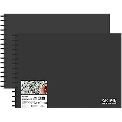 ARTME A5 horizontal bloco de desenho peças 160 gsm 30 folhas encadernadas em ARTME A5 horizontal bloco de desenho peças 160 gsm 30 folhas encadernadas em