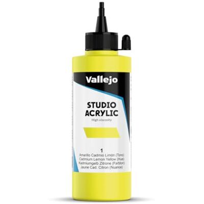 Vallejo - Studio 200 ml - Amarelo limão - Satin - Paint Vallejo - Studio 200 ml - Amarelo limão - Satin - Paint