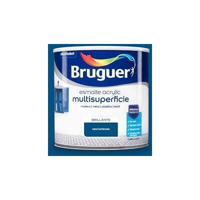 Bruguer Esmalte acrílico multisuperfícies brilhante à base de água Azul Lumino 250 ml Bruguer Esmalte acrílico multisuperfícies brilhante à base de água Azul Lumino 250 ml