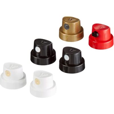 Edding 5200 spray permanente conjunto de 6 cabeças pulverizadoras Edding 5200 spray permanente conjunto de 6 cabeças pulverizadoras