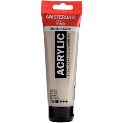 Amsterdam Serie Estándar Tubo acrílico 120 ml Gris cálido 718 (17097182) Amsterdam Serie Estándar Tubo acrílico 120 ml Gris cálido 718 (17097182)