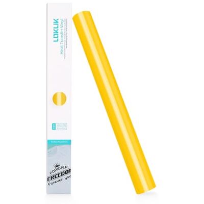 LOKLIK Rolo de vinil (30,5 x 180 cm), amarelo, tamanho padrão LOKLIK Rolo de vinil (30,5 x 180 cm), amarelo, tamanho padrão