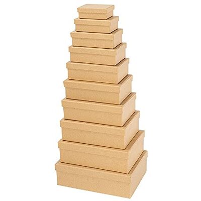 Ideen mit Herz Caixas de presente com tampa papel kraft caixas de cartão 10 tamanhos diferentes cartão resistente ideal para aniversários e casamentos retangulares de 8,5 a 24 cm Ideen mit Herz Caixas de presente com tampa papel kraft caixas de cartão 10 tamanhos diferentes cartão resistente ideal para aniversários e casamentos retangulares de 8,5 a 24 cm