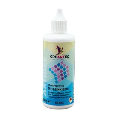 Artidee Adesivo transparente de mosaico CREARTEC Adesivo para pedras preciosas para substratos não absorventes 100 g Fabricado na Alemanha Artidee Adesivo transparente de mosaico CREARTEC Adesivo para pedras preciosas para substratos não absorventes 100 g Fabricado na Alemanha