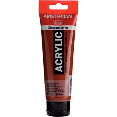Amsterdam Standard Series tubo acrílico 120 ml terra de Siena torrada 411 (17094112) Amsterdam Standard Series tubo acrílico 120 ml terra de Siena torrada 411 (17094112)