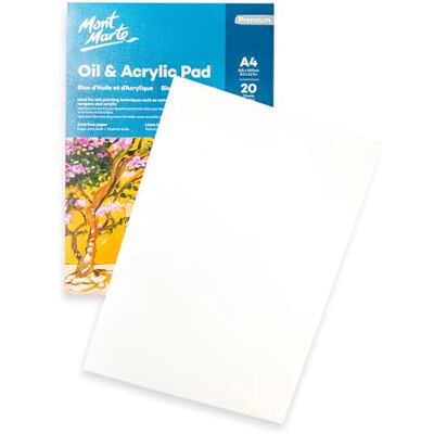 MONT MARTE Papel acrílico A4, papel premium para pintura a óleo e acrílico, 20 folhas – 350 g/m², ideal para pinturas acrílicas e óleos MONT MARTE Papel acrílico A4, papel premium para pintura a óleo e acrílico, 20 folhas – 350 g/m², ideal para pinturas acrílicas e óleos