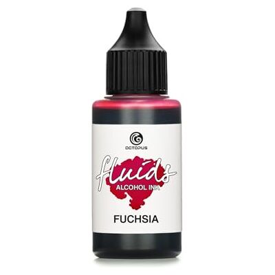 Octopus 30 ml Fluids álcool Ink FUCHSIA, tinta álcool para Fluid Art e resina artística, rosa Octopus 30 ml Fluids álcool Ink FUCHSIA, tinta álcool para Fluid Art e resina artística, rosa