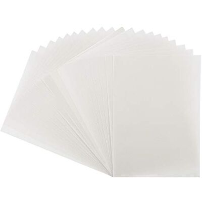 Ideen mit Herz Papel transparente, DIN A4, 130 g/m², branco, 20 folhas Ideen mit Herz Papel transparente, DIN A4, 130 g/m², branco, 20 folhas