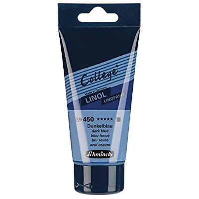 Schmincke College® Linol, tints de linóleo pr rtists. zul escuro em tubo de 75 ml, 39450013, tint de linóleo à bse de águ com bixo odor, resistente à luz, impressão uniforme Schmincke College® Linol, tints de linóleo pr rtists. zul escuro em tubo de 75 ml, 39450013, tint de linóleo à bse de águ com bixo odor, resistente à luz, impressão uniforme