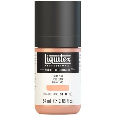 Liquitex Professional guache acrílico extra-fino viscocidade baixa, tubo de 59 ml, rosa retrato, 59 Liquitex Professional guache acrílico extra-fino viscocidade baixa, tubo de 59 ml, rosa retrato, 59