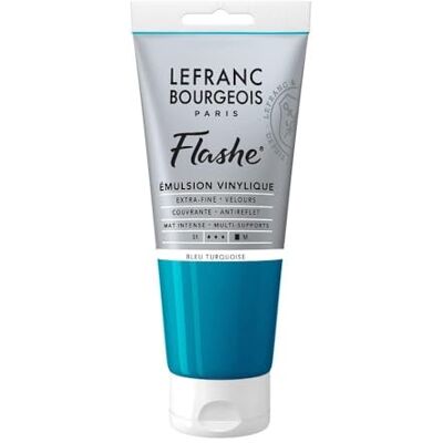 Lefranc Bourgeois vinil pintura acrílica, cor extra fina de vinil para artistas, azul turquesa, tubo 80 ml Vinylfarbe Lefranc Bourgeois vinil pintura acrílica, cor extra fina de vinil para artistas, azul turquesa, tubo 80 ml Vinylfarbe