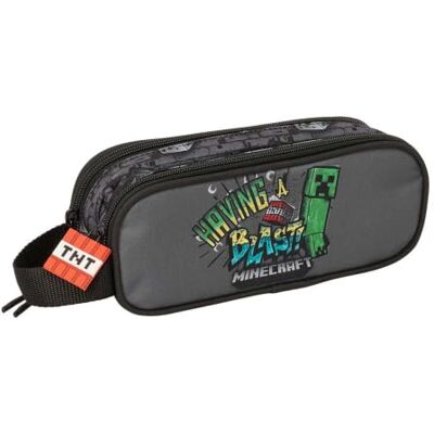 Safta Plumier Triple Minecraft Graffiti de 37 peças, estojo escolar com 3 compartimentos e fecho, inclui 16 lápis colorido, 14 marcadores, medidas 12,5 x 5,5 x 19,5 cm, Estojo duplo minecraft Safta Plumier Triple Minecraft Graffiti de 37 peças, estojo escolar com 3 compartimentos e fecho, inclui 16 lápis colorido, 14 marcadores, medidas 12,5 x 5,5 x 19,5 cm, Estojo duplo minecraft