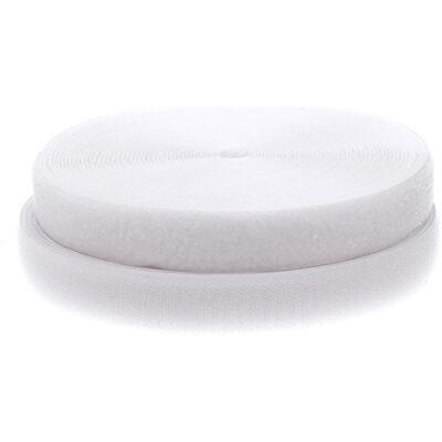 TUKA-i-AKUT TUKA TKB5004 Fita para costura, 25 metros (gancho de 25 m e laço de 25 m), largura de 20 mm, parte traseira não adesiva, fita de gancho e laço para costura, cor branca TUKA-i-AKUT TUKA TKB5004 Fita para costura, 25 metros (gancho de 25 m e laço de 25 m), largura de 20 mm, parte traseira não adesiva, fita de gancho e laço para costura, cor branca