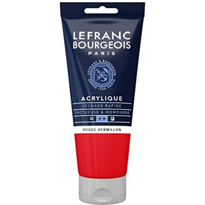 Lefranc Bourgeois Acrílico, Feurigrot, tubo de 80 ml Lefranc Bourgeois Acrílico, Feurigrot, tubo de 80 ml