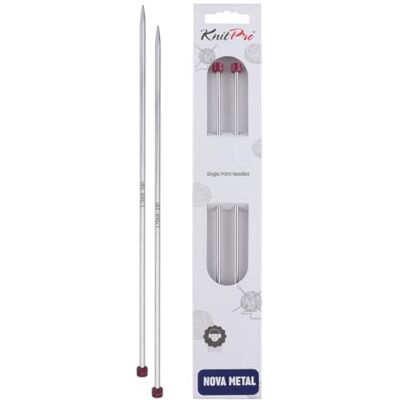 KnitPro Nova Agulhas de Tricô em Metal - 25cm 3,75mm - Agulhas de Tricô KnitPro Nova Agulhas de Tricô em Metal - 25cm 3,75mm - Agulhas de Tricô