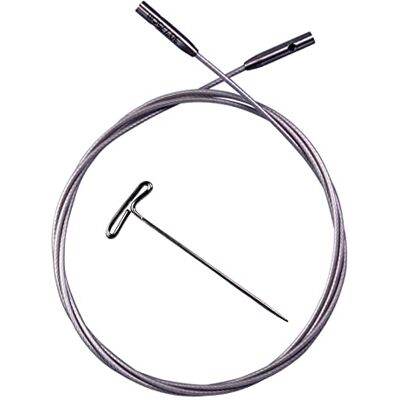 ChiaoGoo Cabo prateado SWIV360 de 125 cm, pequeno, 1 unidade ChiaoGoo Cabo prateado SWIV360 de 125 cm, pequeno, 1 unidade