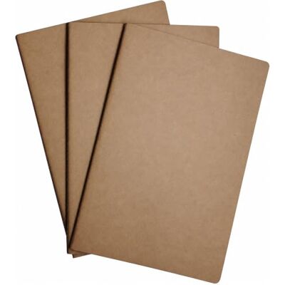 WANDERINGS A5 Surtido Insertos para Cuaderno de Viaje Recargas para Diario A5, 14x21 cm, 3 Cuadernos, 240 Páginas en Blanco, Rayadas y Punteadas Recambios para Cuaderno de Viaje, Planificador WANDERINGS A5 Surtido Insertos para Cuaderno de Viaje Recargas para Diario A5, 14x21 cm, 3 Cuadernos, 240 Páginas en Blanco, Rayadas y Punteadas Recambios para Cuaderno de Viaje, Planificador