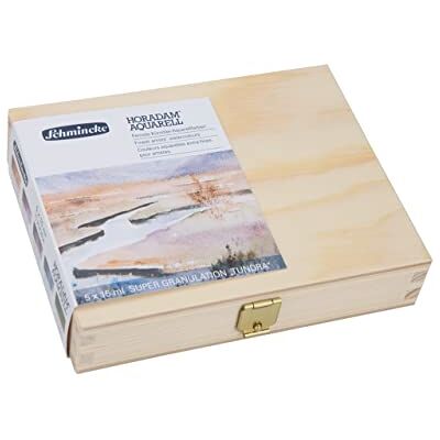 Schmincke HORADAM® AQUARELL, Conjunto Super Granulação Tundra, 5 tubos de 15 ml, 74 850 097, caixa de madeira, tons muito granulados, aguarelas finas supergranuladas. Schmincke HORADAM® AQUARELL, Conjunto Super Granulação Tundra, 5 tubos de 15 ml, 74 850 097, caixa de madeira, tons muito granulados, aguarelas finas supergranuladas.