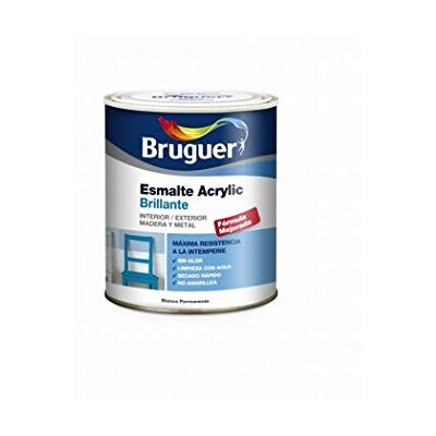 Bruguer Esmalte acrílico multisuperfícies brilhante à base de água, vermelho carruagem, 750 ml Bruguer Esmalte acrílico multisuperfícies brilhante à base de água, vermelho carruagem, 750 ml