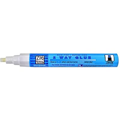 Artemio Kure Take Zig 2 Way Glue Pen 1 peça, ponta cinzel MSB 15P Artemio Kure Take Zig 2 Way Glue Pen 1 peça, ponta cinzel MSB 15P