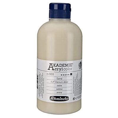 Schmincke AKADEMIE Acryl color, areia 500 ml, , tinta acrílica para artistas, brilhante, muito resistente à luz e sem cádmio, técnica mista Schmincke AKADEMIE Acryl color, areia 500 ml, , tinta acrílica para artistas, brilhante, muito resistente à luz e sem cádmio, técnica mista