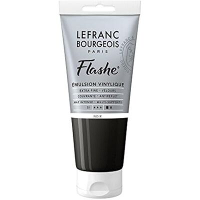 Lefranc Bourgeois vinil pintura acrílica, cor extra fina de vinil para artistas, preto, tubo 80 ml Vinylfarbe Lefranc Bourgeois vinil pintura acrílica, cor extra fina de vinil para artistas, preto, tubo 80 ml Vinylfarbe