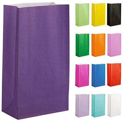 Thepaperbagstore 10 sacos de papel roxo escuro para festas 14 x 24,5 x 7 cm sacos de presente de papel coloridos para festas infantis e de adultos, aniversários, casamentos, despedidas de solteiro e Thepaperbagstore 10 sacos de papel roxo escuro para festas 14 x 24,5 x 7 cm sacos de presente de papel coloridos para festas infantis e de adultos, aniversários, casamentos, despedidas de solteiro e
