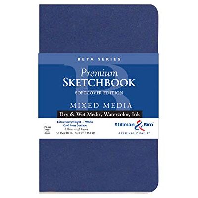 Stillman & Birn Beta Caderno de esboços de capa mole (5,5 x 8,5 polegadas) Stillman & Birn Beta Caderno de esboços de capa mole (5,5 x 8,5 polegadas)